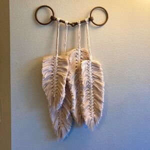 Macrame Feather Wall Hanging